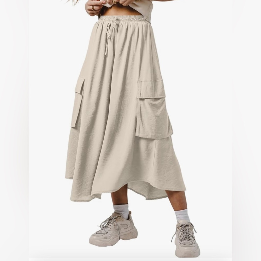 Midi cargo skirt